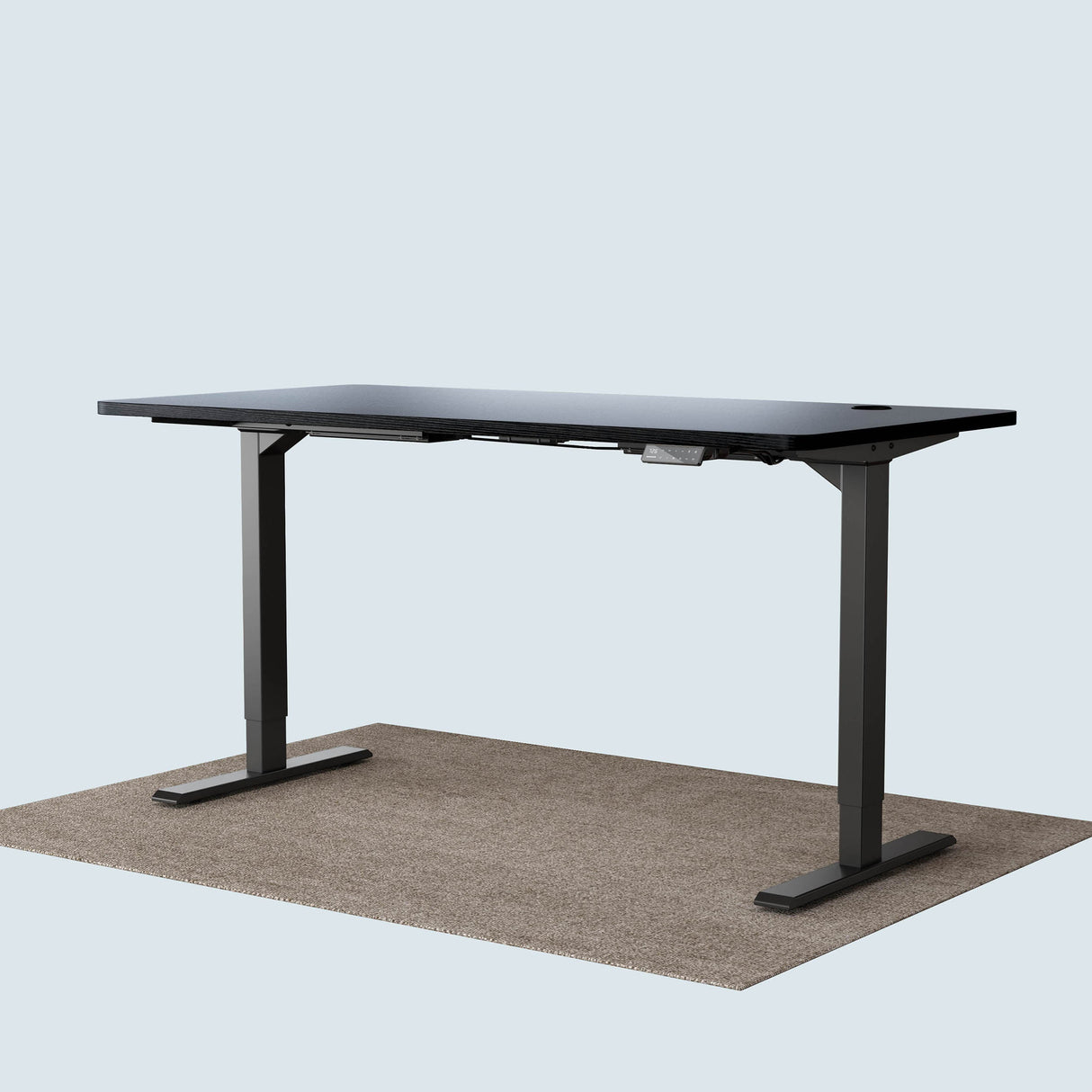 Maidesite T2 Pro standing desk black frame with 160x80cm table top