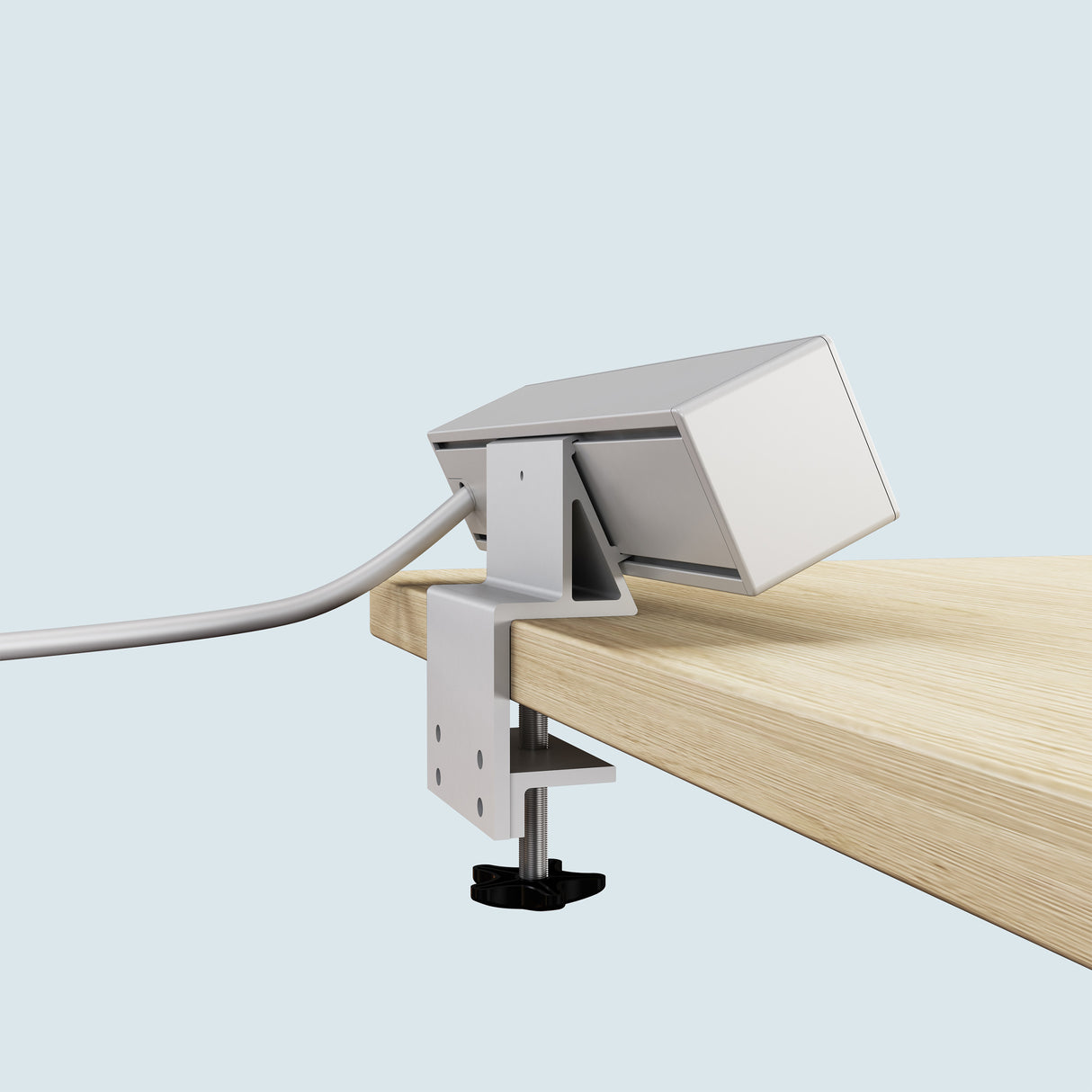 Maidesite power strip white can clip to the desk back or side