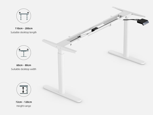 Maidesite EL2 Pro Art - Electric Stand Up Desk Frame