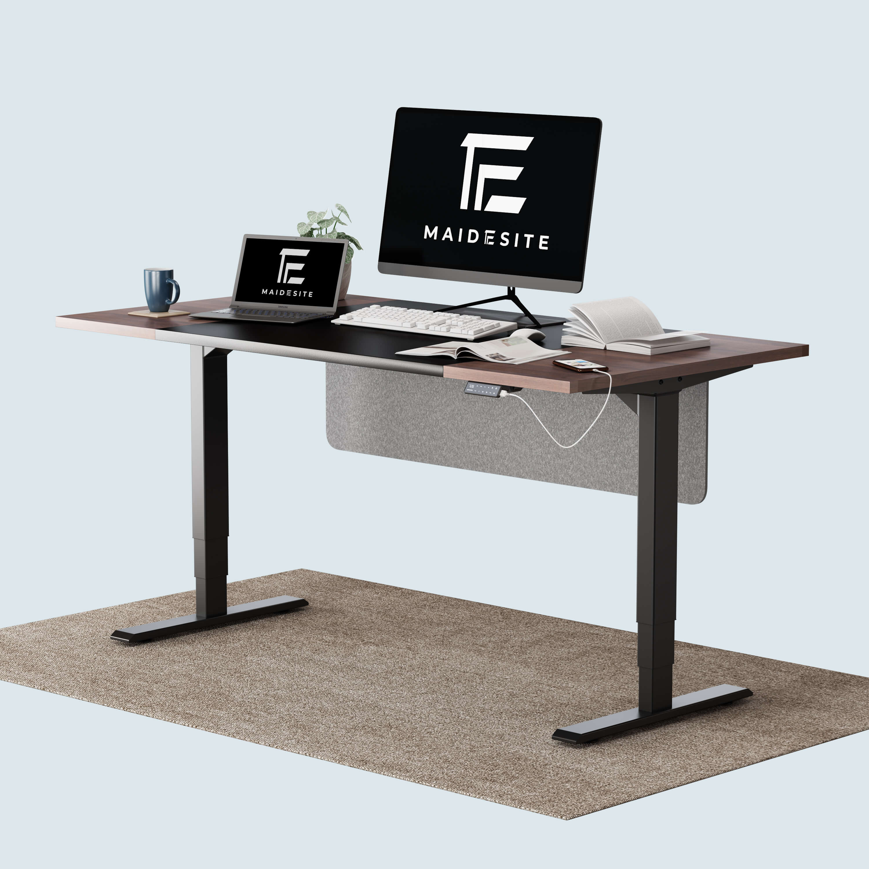 Maidesite SC2 Pro - Electric Height Adjustable Sit-Stand Desk 160x80/180x80 cm