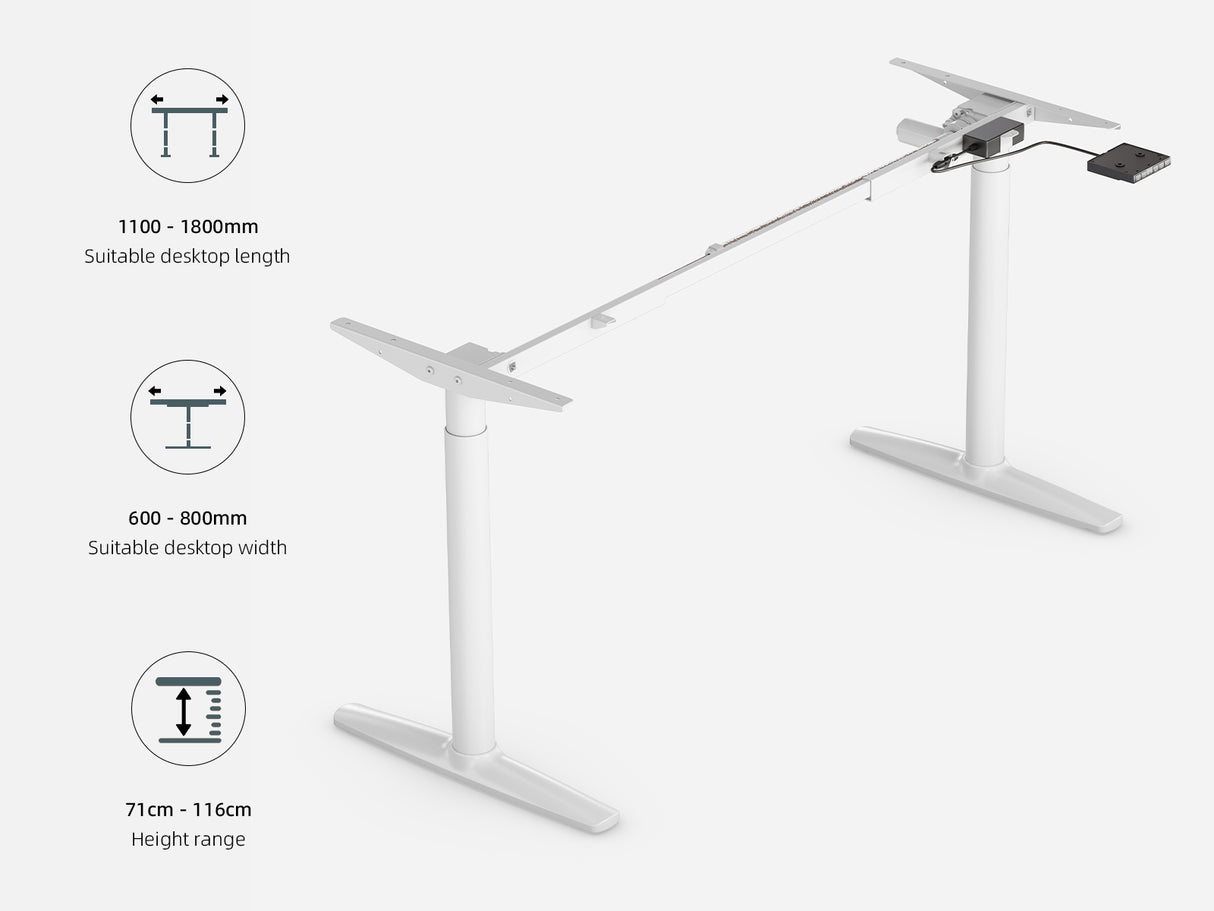 Maidesite TO1 Pro - Electric Stand Up Desk Frame