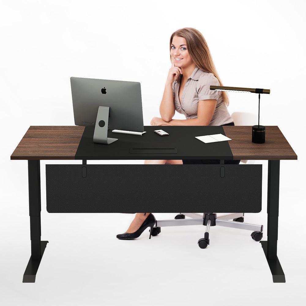 Lady works at Maideiste 180cm executive desk for home and office use