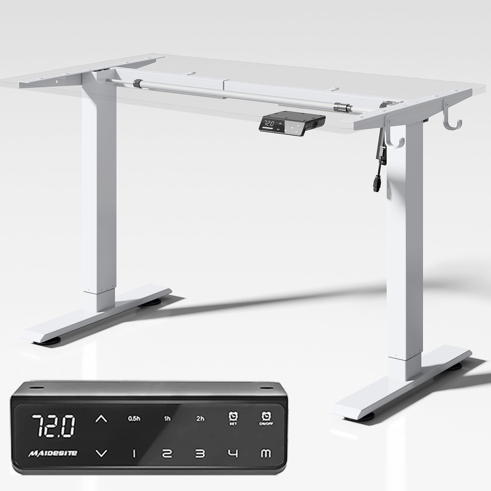 Maidesite S1 Basic Electric height adjustable desk Frame comes with touch control panel with 4 memory heights