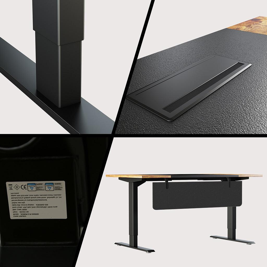 Maidesite executive desk SC2 Pro with solid frame powerful motor and cable management system