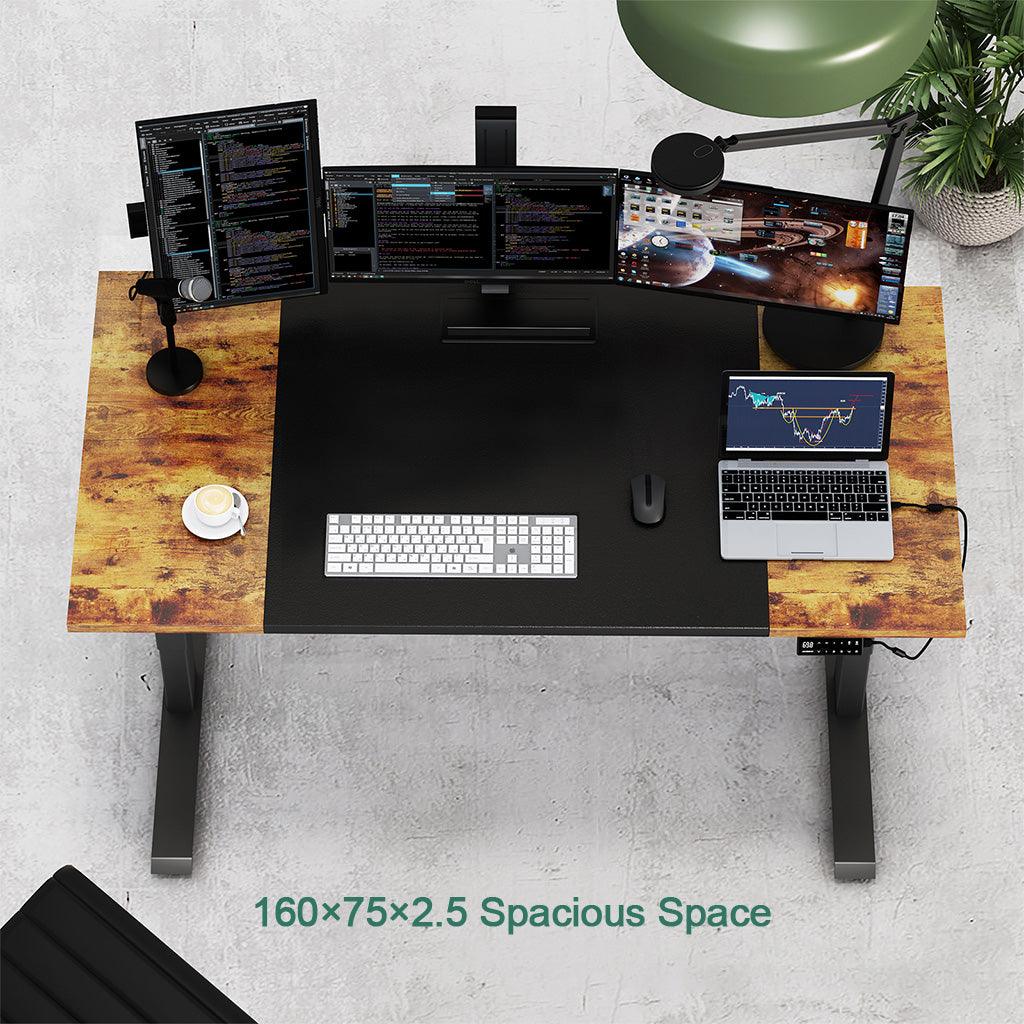 160x75cm standing desk SC1 Pro's spacious work area provides more flexisibity for multi-task use 