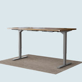 T2 Pro Plus height adjustable desk grey frame and 160x80cm vintage desktop