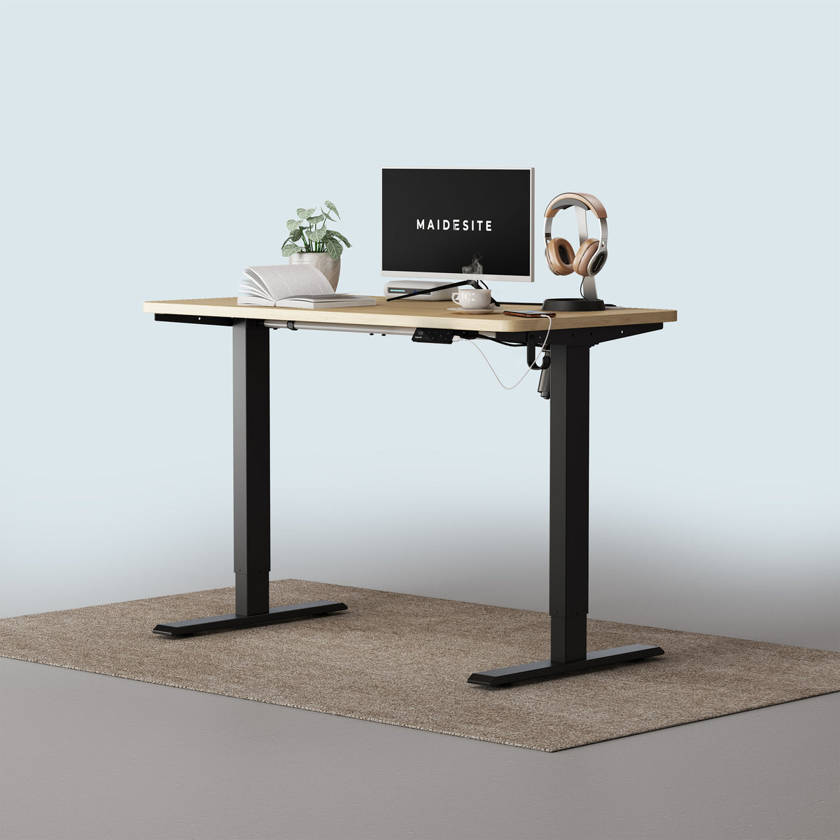 Maidesite T1 Basic Electric Height Adjustable Standing Desk Frame maidesite-t1-basic-electric-height-adjustable-standing-desk-frame