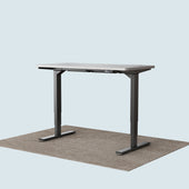 T2 Pro Plus height adjustable desk black frame and 120x60cm white desktop