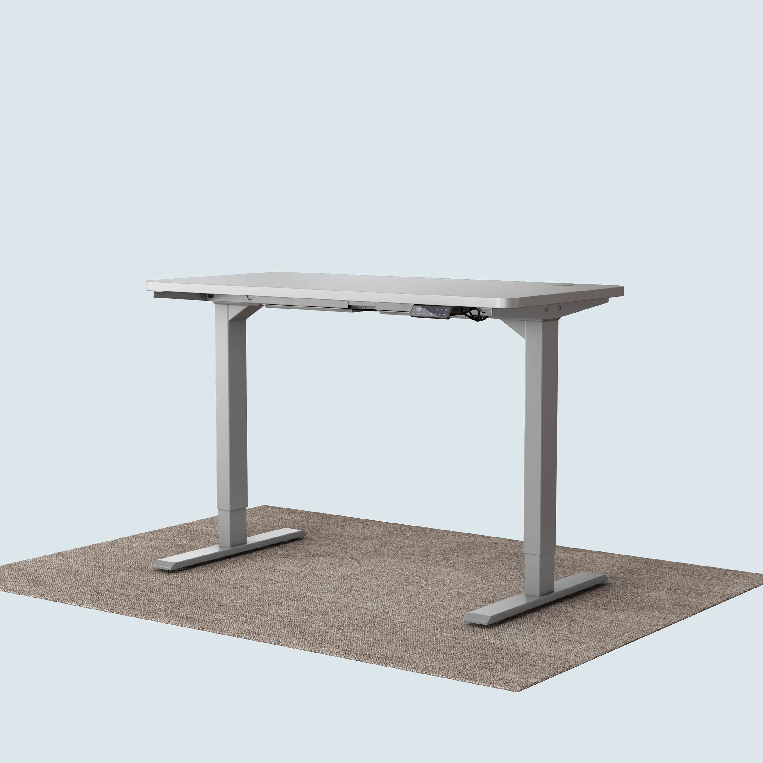 Maidesite T2 Pro standing desk grey frame and 120x60cm white desktop