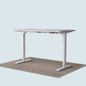 T2 Pro Plus height adjustable desk white frame and 140x70cm desktop