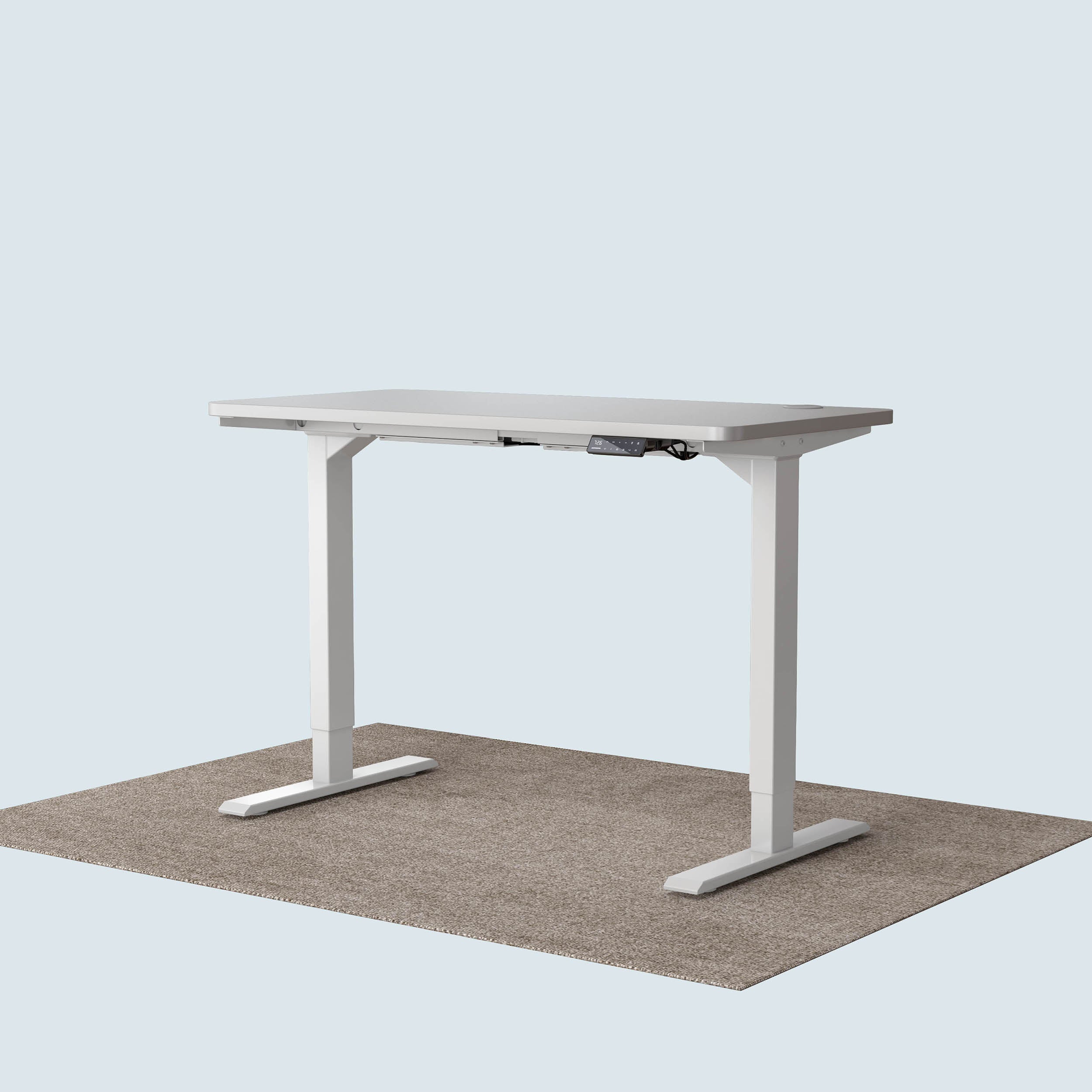 Maidesite T2 Pro standing desk white frame and 120x60cm desktop