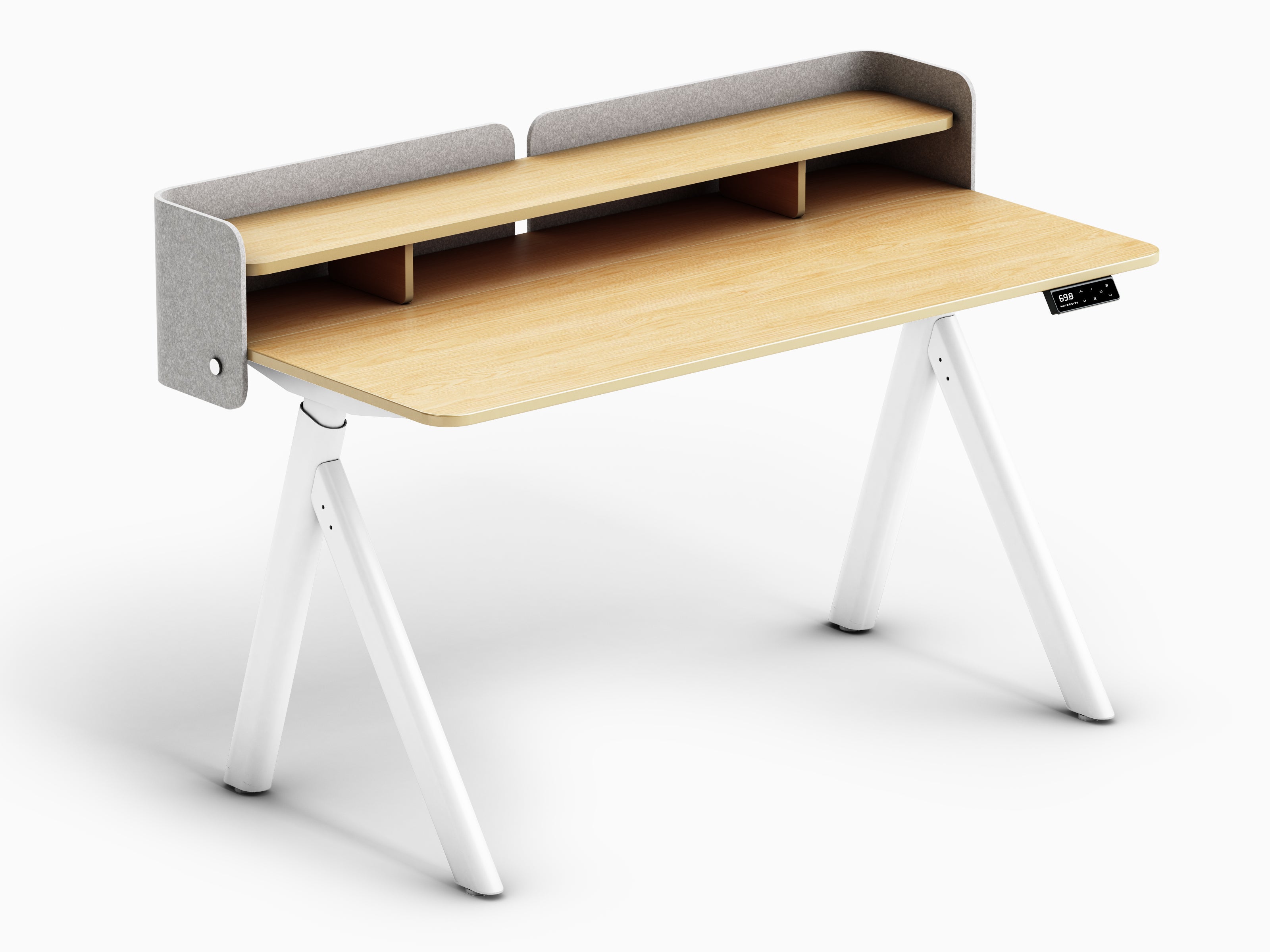Maidesite ArborLift Height-Adjustable Electric Desk, 120 x 60 / 140 x 70 cm with USB-C Connection