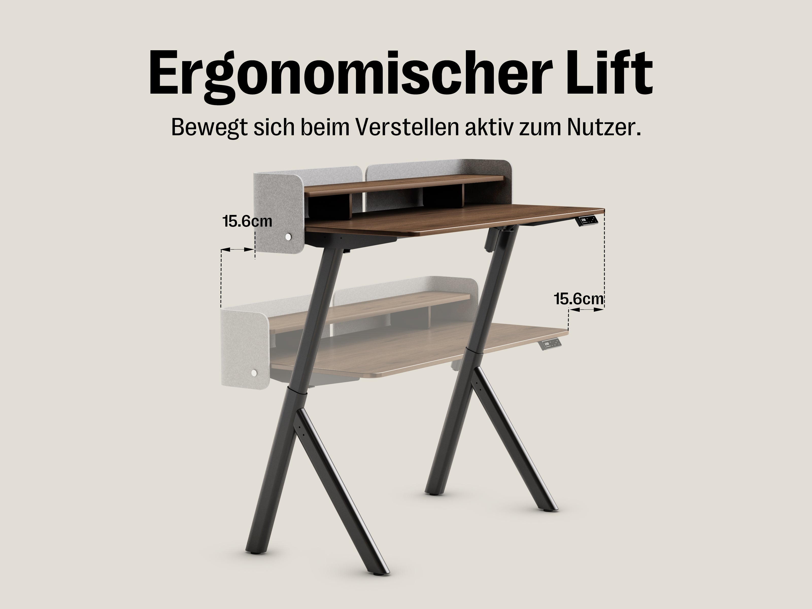 Maidesite ArborLift Height-Adjustable Electric Desk, 120 x 60 / 140 x 70 cm with USB-C Connection