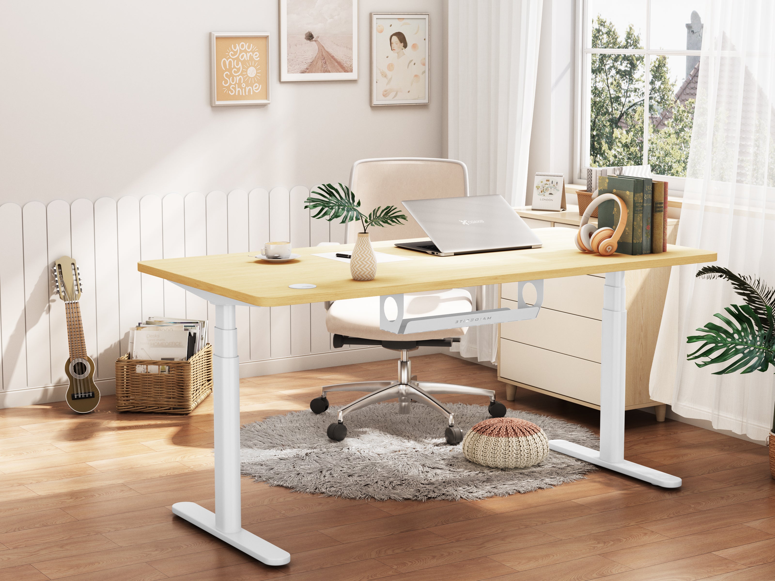 Maidesite TH2 Plus Art/EL2 Plus Art - Electric Standing Desk Height Adjustable Table Frame