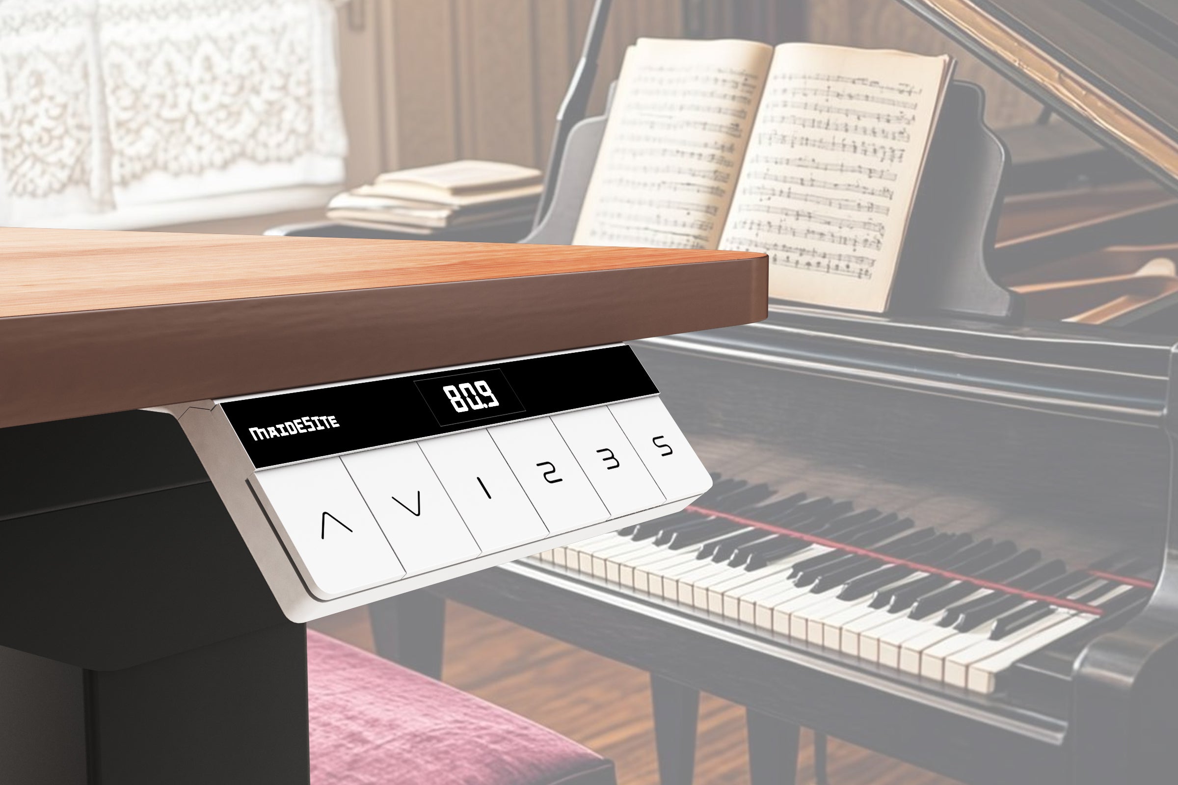 <p>Tactile Piano-Key Controls</p>
