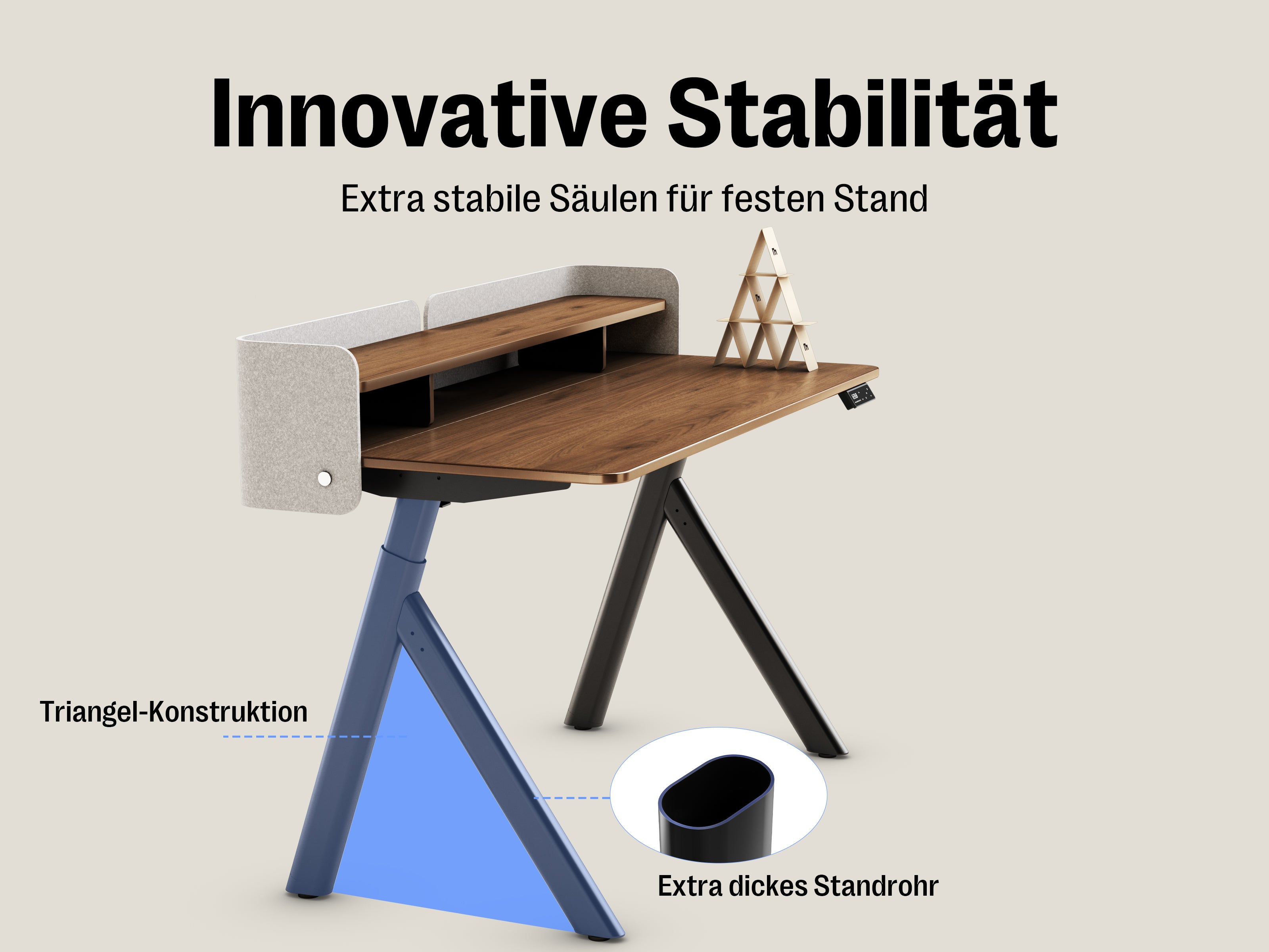 Maidesite ArborLift Height-Adjustable Electric Desk, 120 x 60 / 140 x 70 cm with USB-C Connection