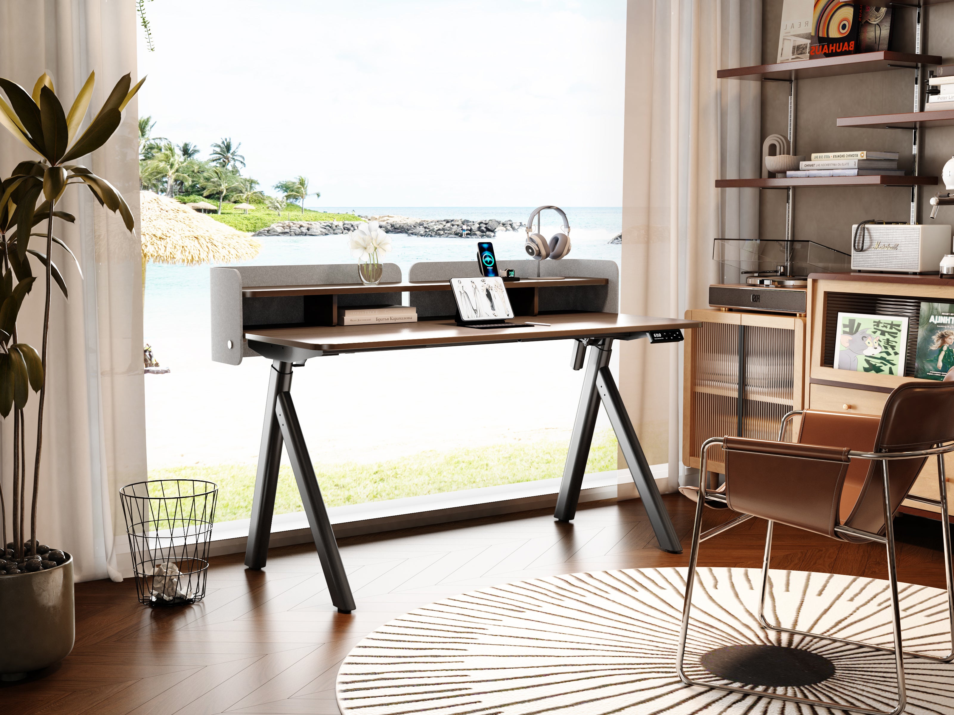 Maidesite ArborLift Height-Adjustable Electric Desk, 120 x 60 / 140 x 70 cm with USB-C Connection