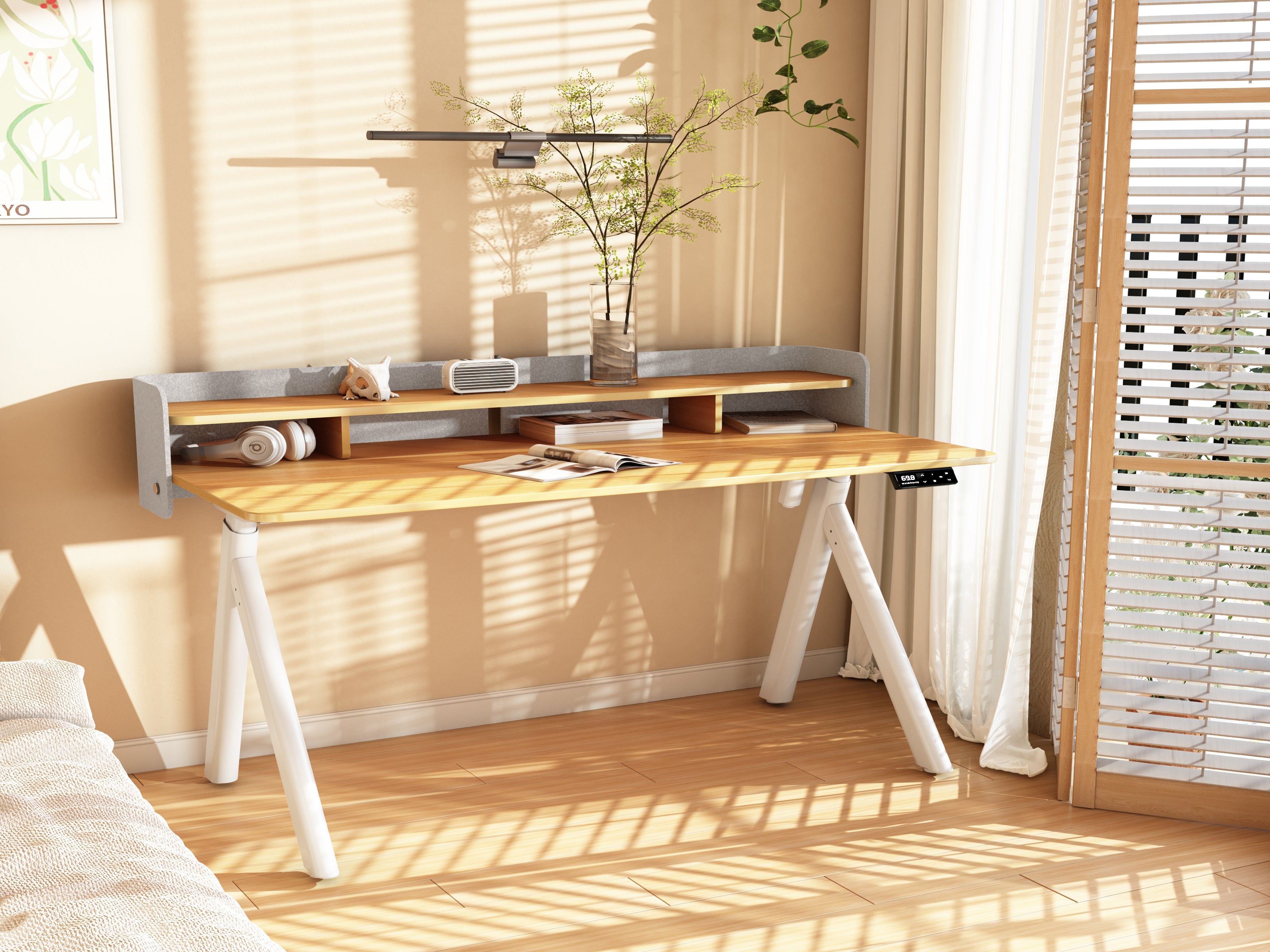 Maidesite ArborLift Height-Adjustable Electric Desk, 120 x 60 / 140 x 70 cm with USB-C Connection