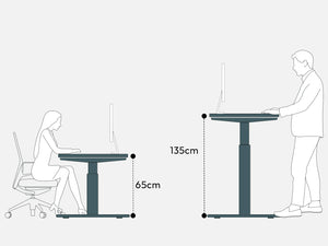 Maidesite T2 Pro Max - Electric Height-Adjustable Desk Frame