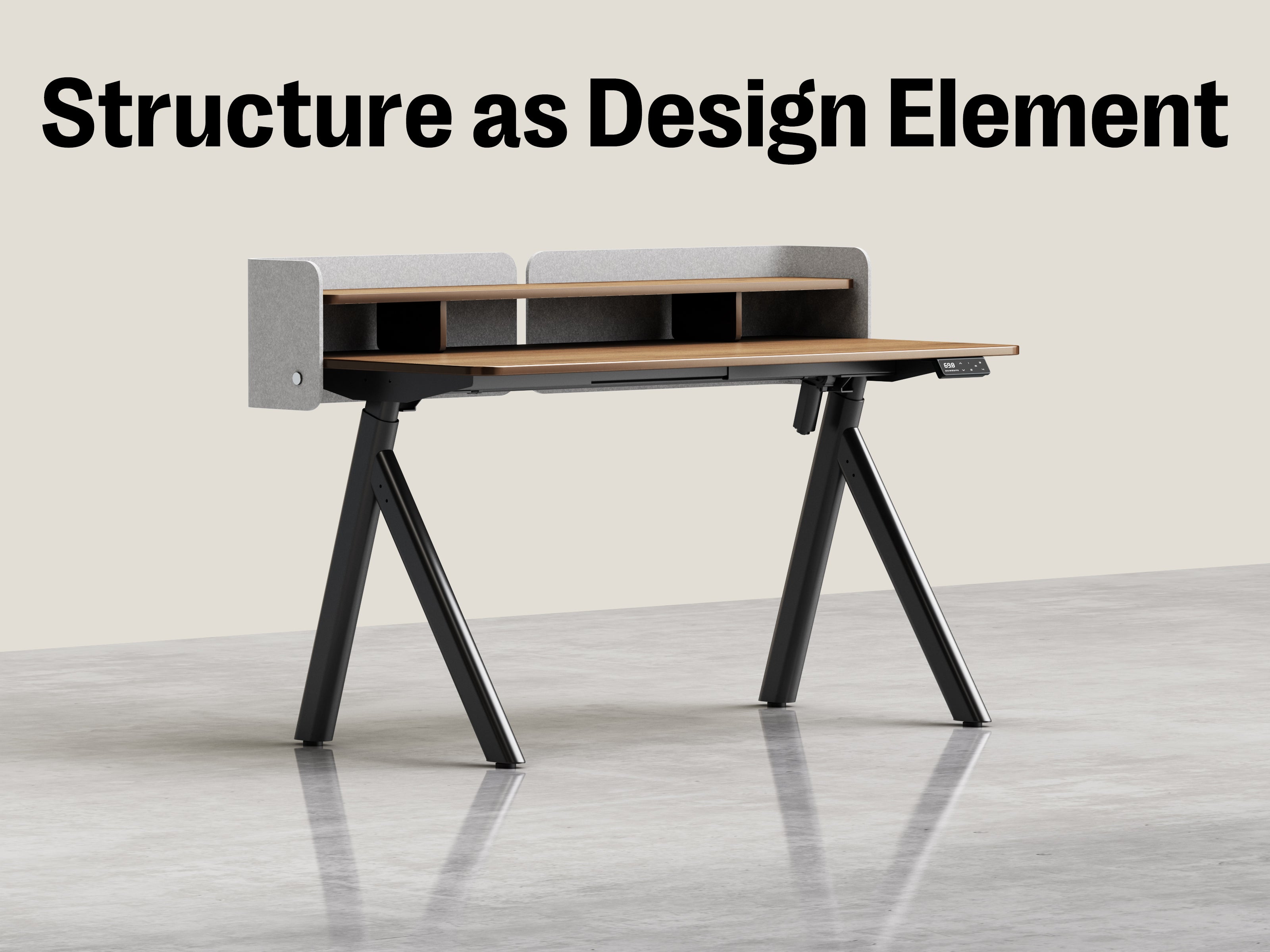 Maidesite ArborLift Height-Adjustable Electric Desk, 120 140cm with USB-C Connection