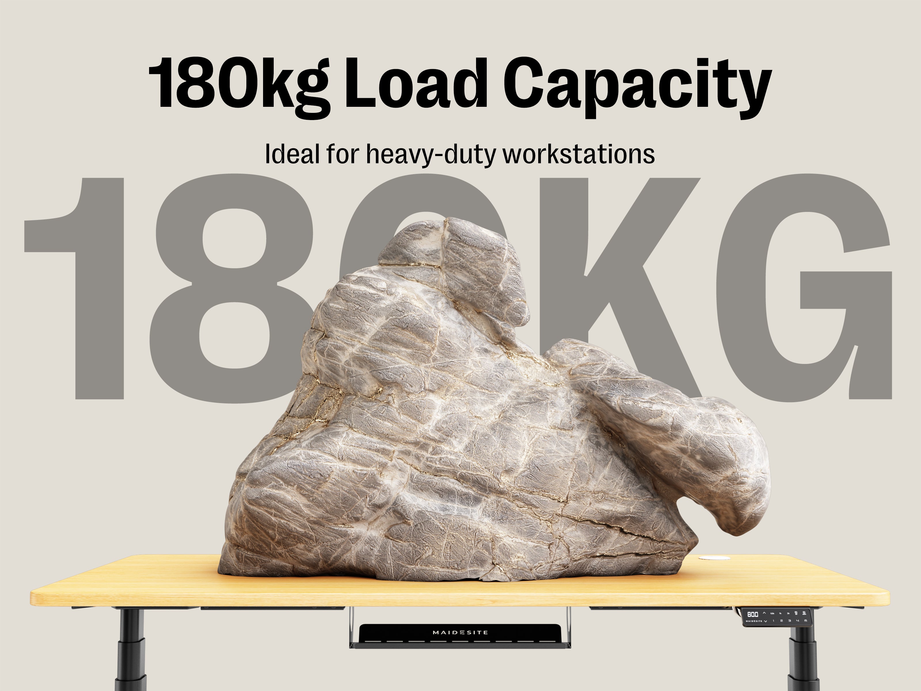 Maidesite TH2 Plus Art/EL2 Plus Art - Electric Standing Desk Height Adjustable Table Frame