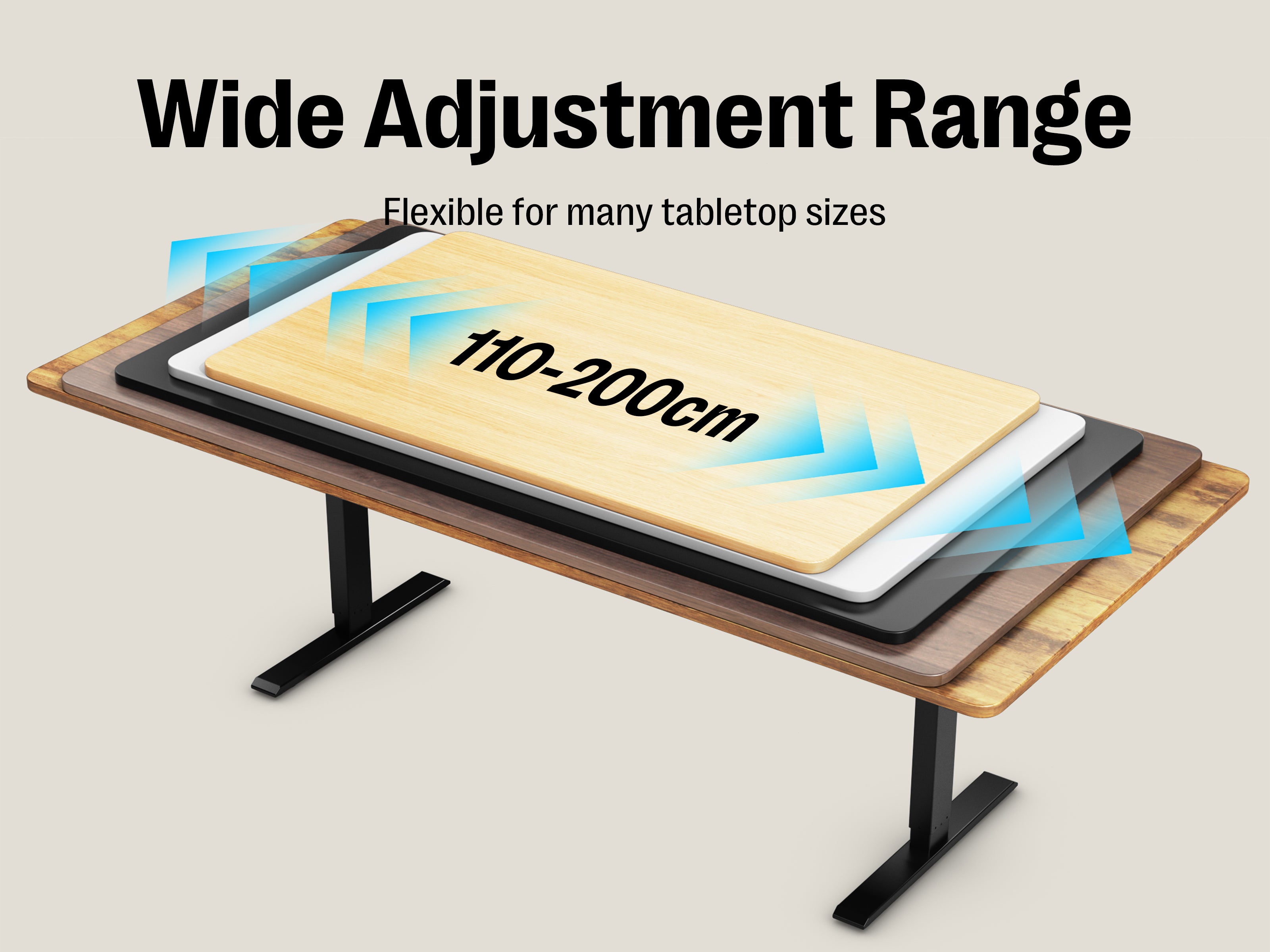 Maidesite T1 Pro - Electric Height-Adjustable Standing Desk Frame