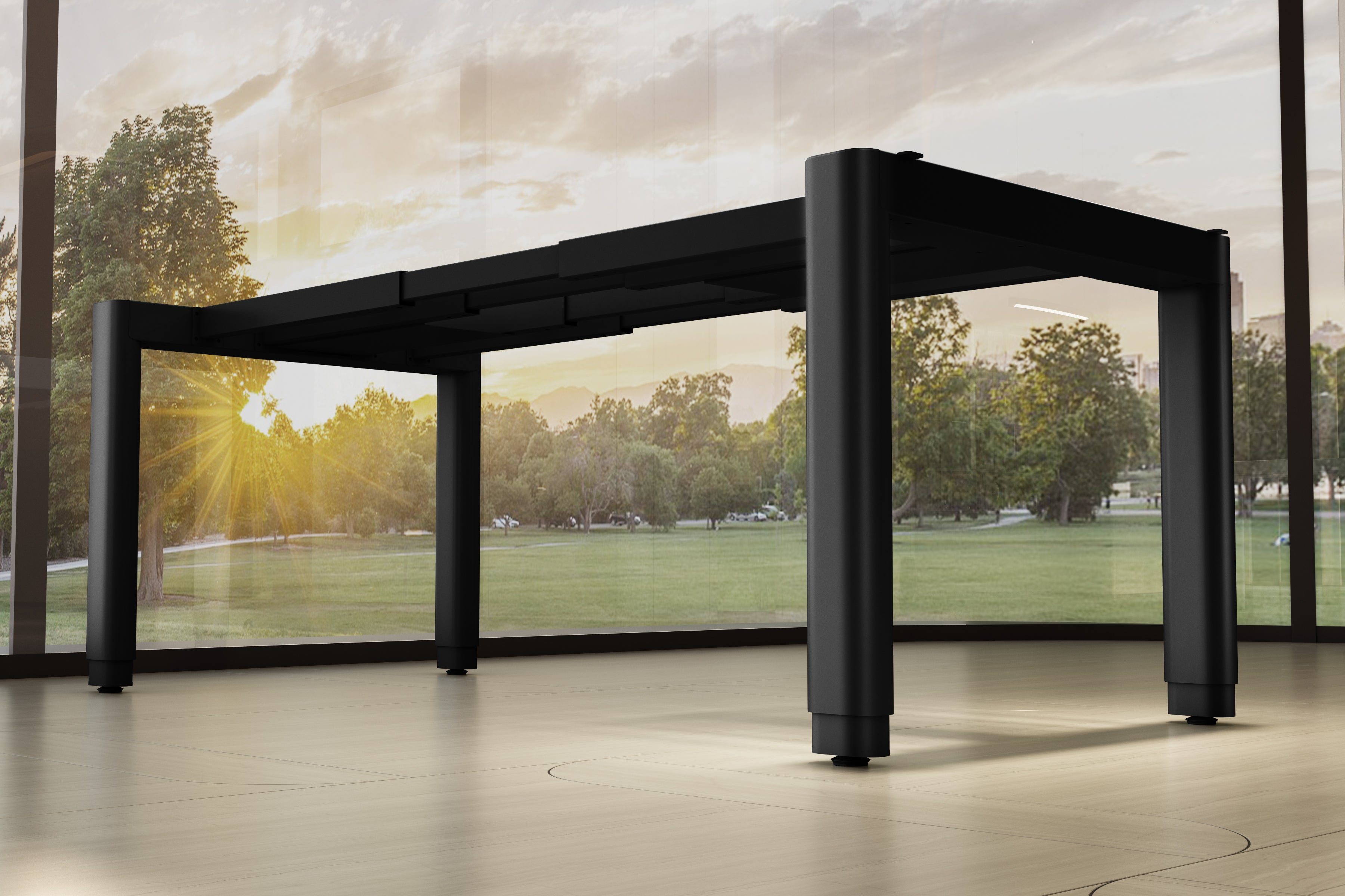 <p>Four sturdy desk legs</p>