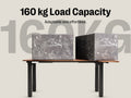 Maidesite Canvas 4 leg standing desk L shape corner desk