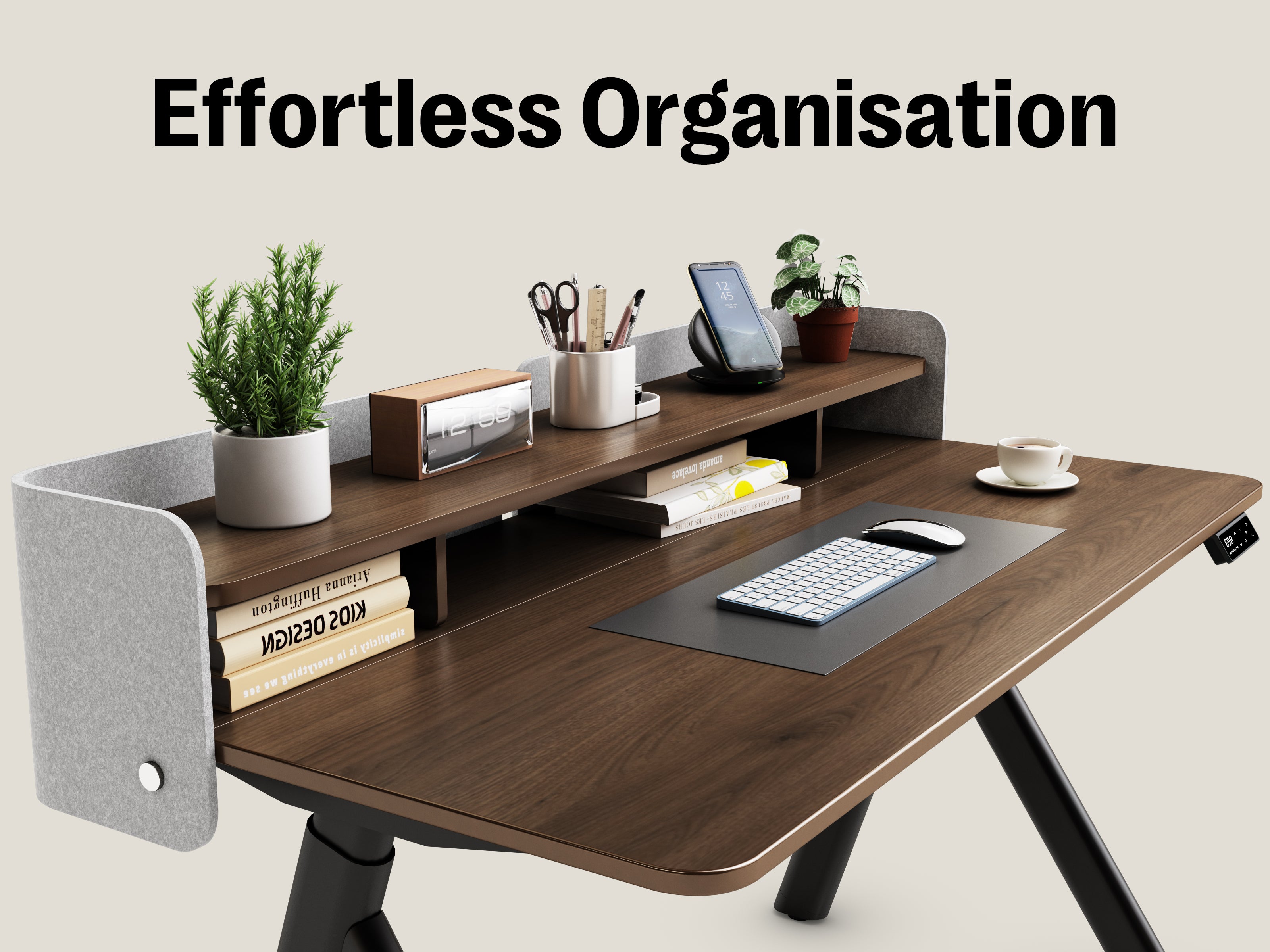 Maidesite ArborLift Height-Adjustable Electric Desk, 120 140cm with USB-C Connection