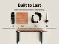 Maidesite Canvas 4 leg standing desk L shape corner desk