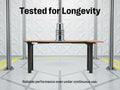 Maidesite Canvas 4 leg standing desk L shape corner desk