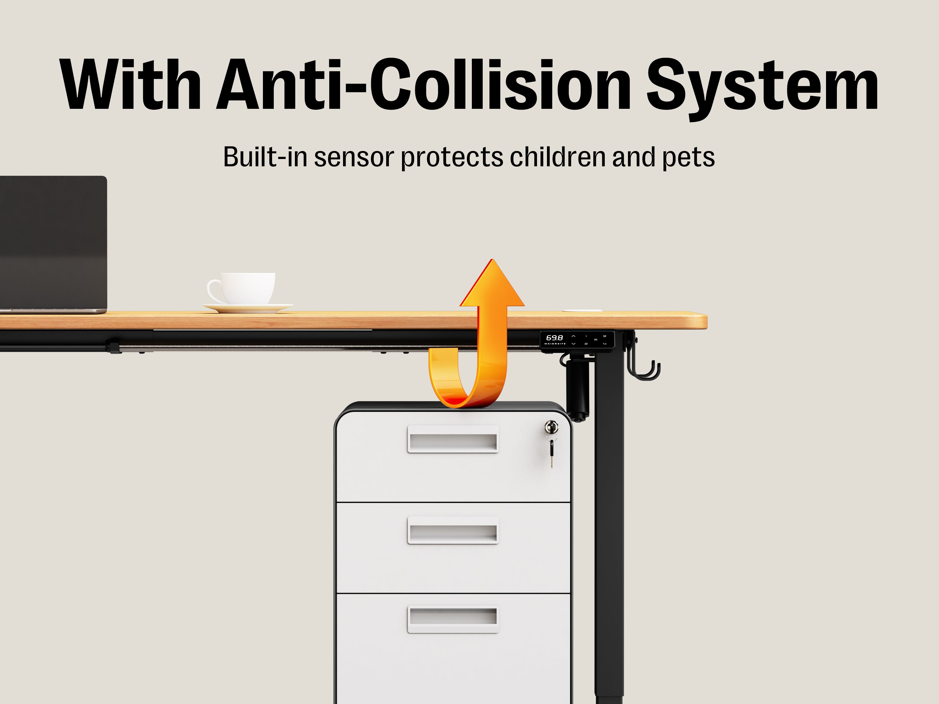 Maidesite T1 Pro - Electric Height-Adjustable Standing Desk Frame