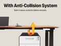 Maidesite Canvas 4 leg standing desk L shape corner desk