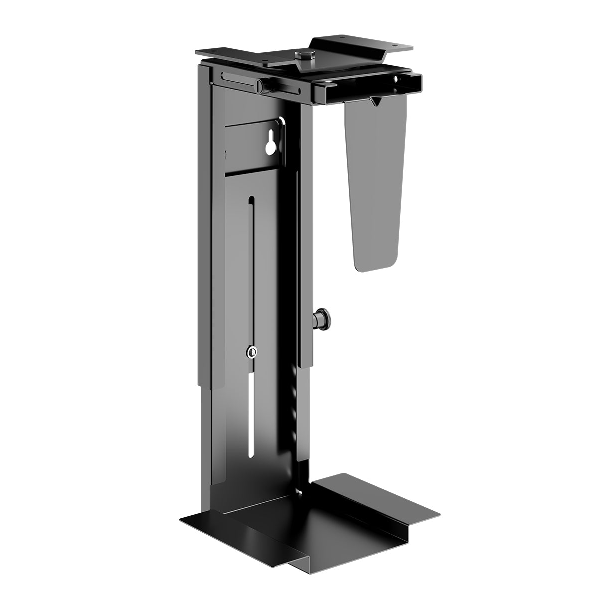 Maidesite CPU Holder Steel Swivel Under-desk PC Mount