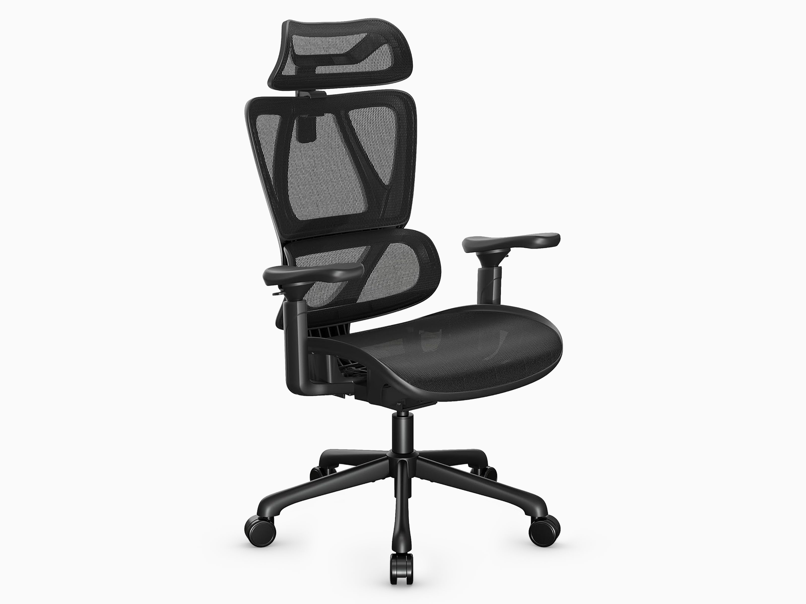 Multifunction Mesh Ergonomic Office Chair Back Support Headrest