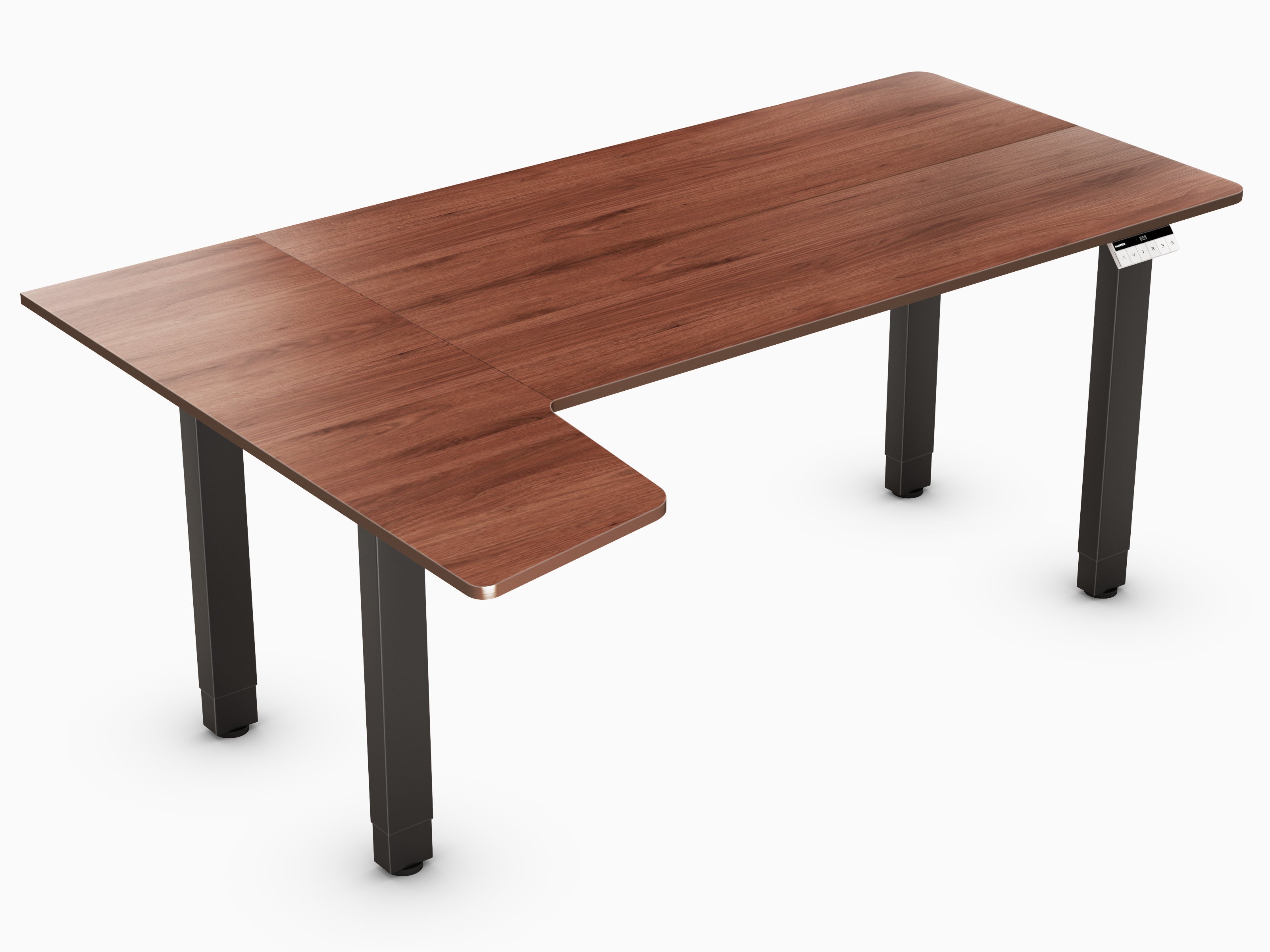 Maidesite Canvas 4 leg standing desk L shape corner desk