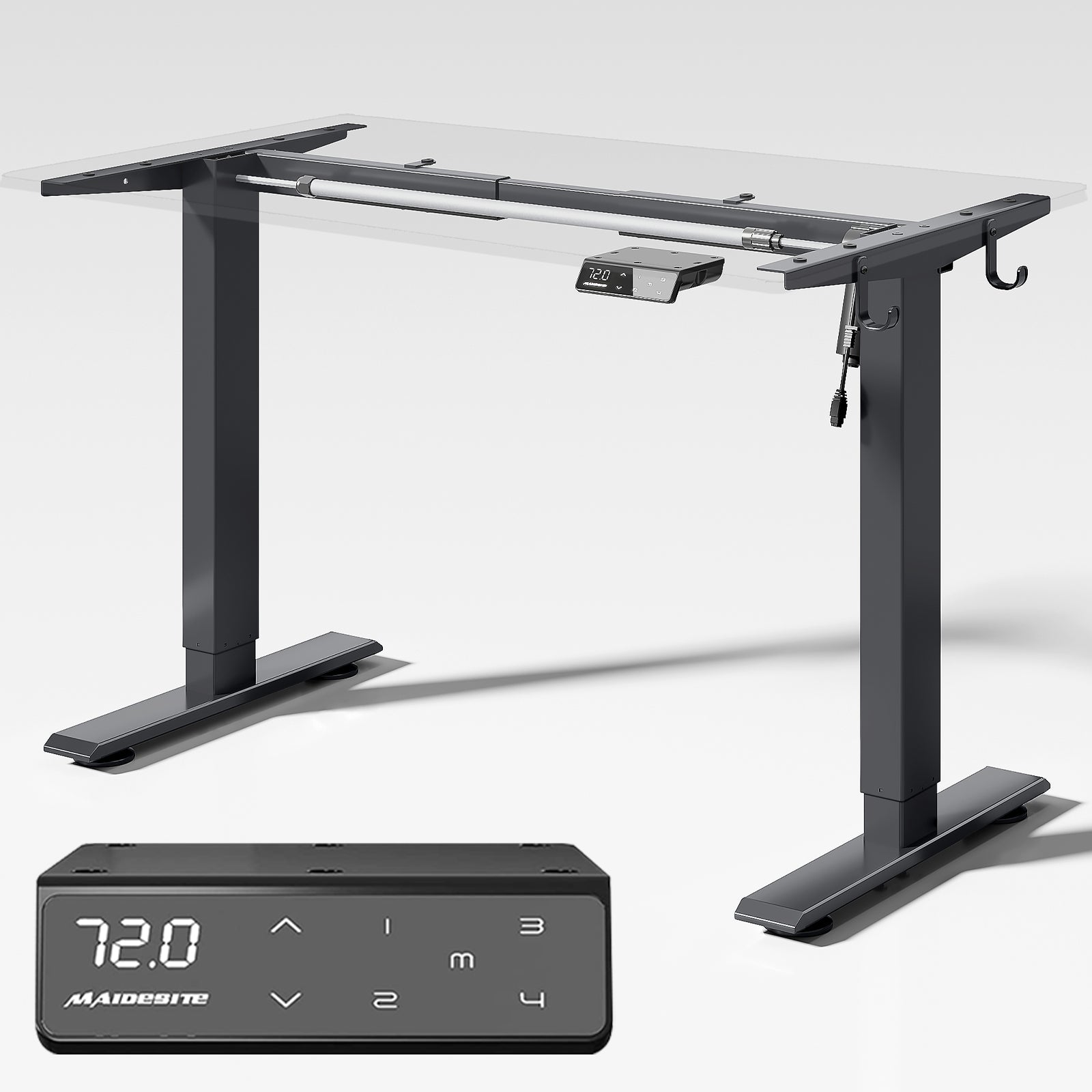 Maidesite T1 Basic Electric Height Adjustable Standing Desk Frame maidesite-t1-basic-electric-height-adjustable-standing-desk-frame
