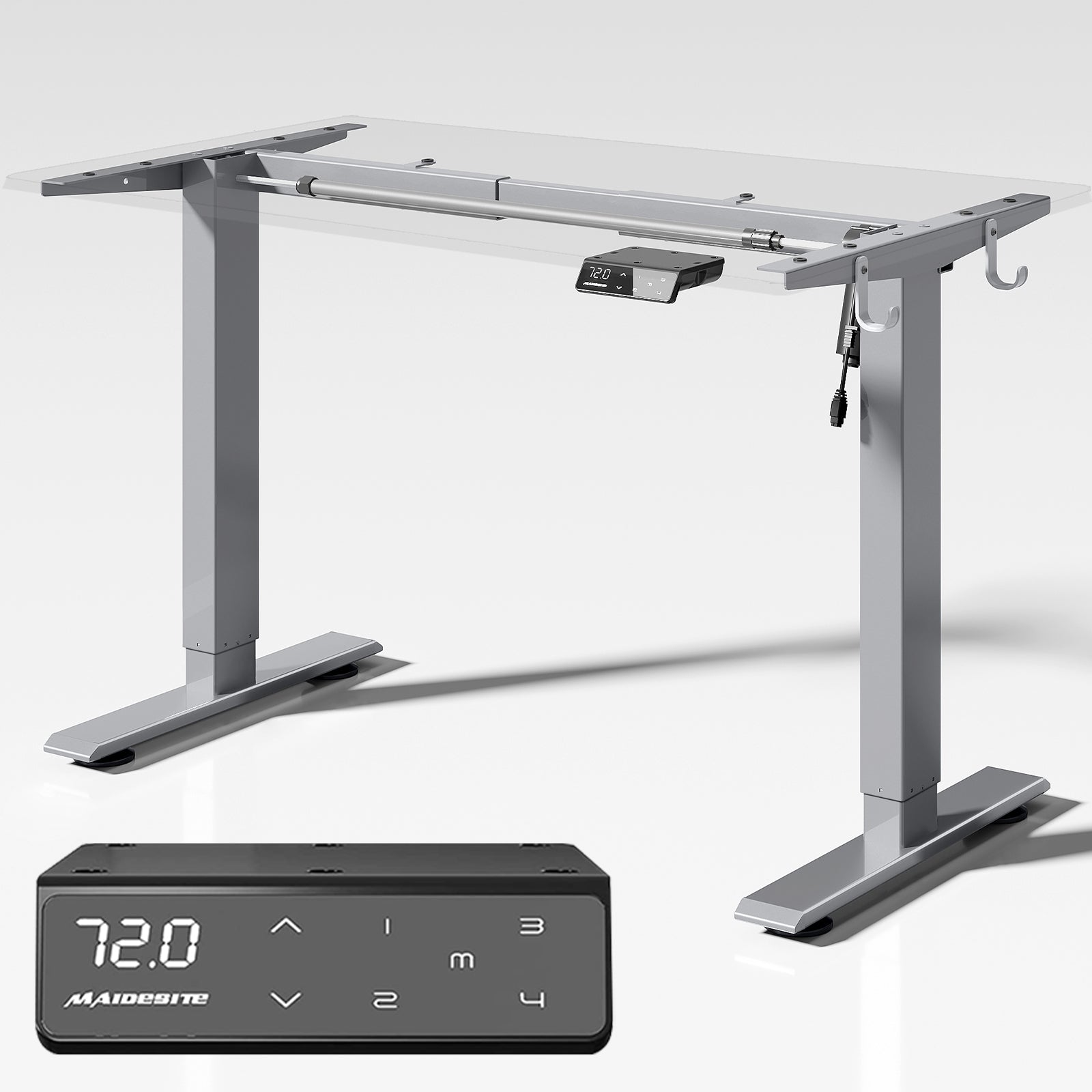 Maidesite T1 Basic Electric Height Adjustable Standing Desk Frame Maidesite T1 Basic Electric Height Adjustable Standing Desk Frame