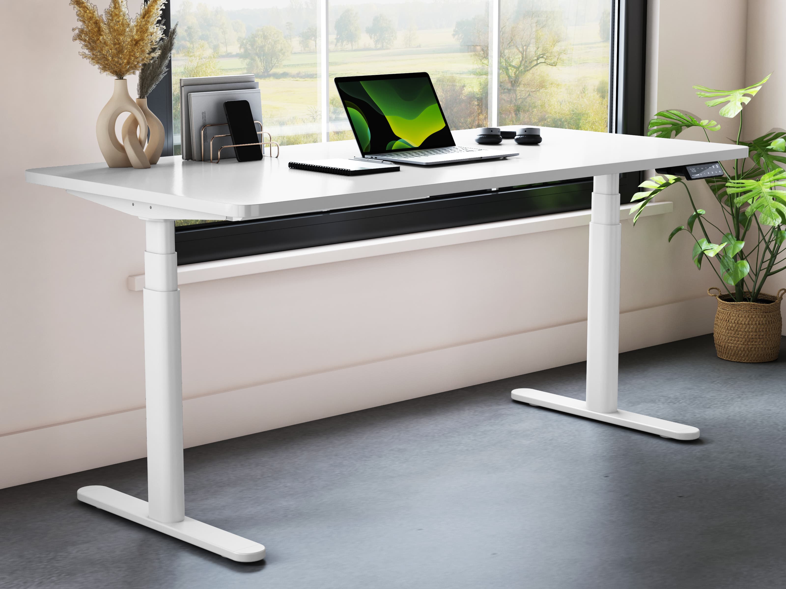 Maidesite TH2 Plus Art/EL2 Plus Art - Electric Standing Desk Height Adjustable Table Frame