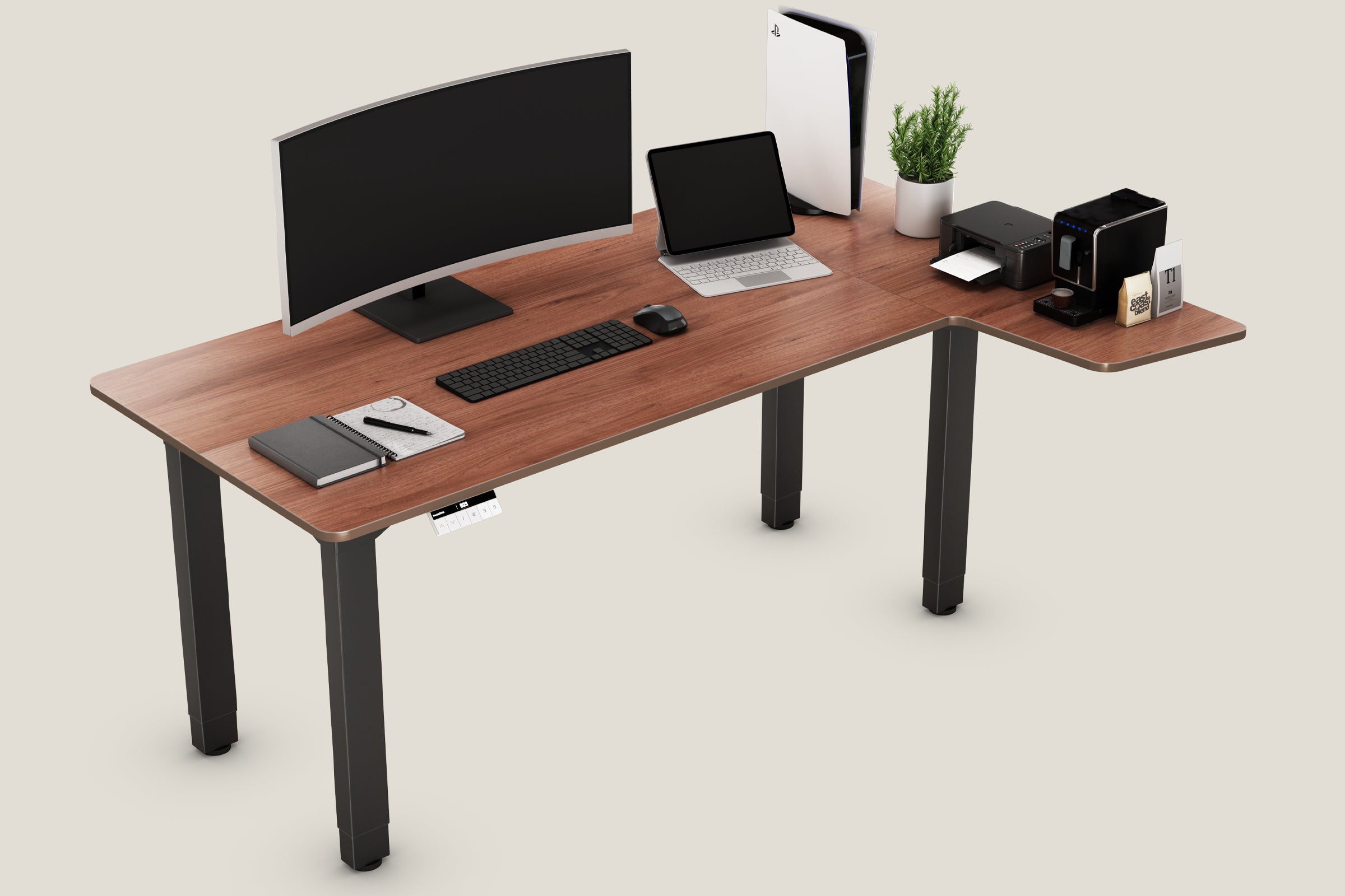 <p>Maximised L-Shaped Workspace</p>