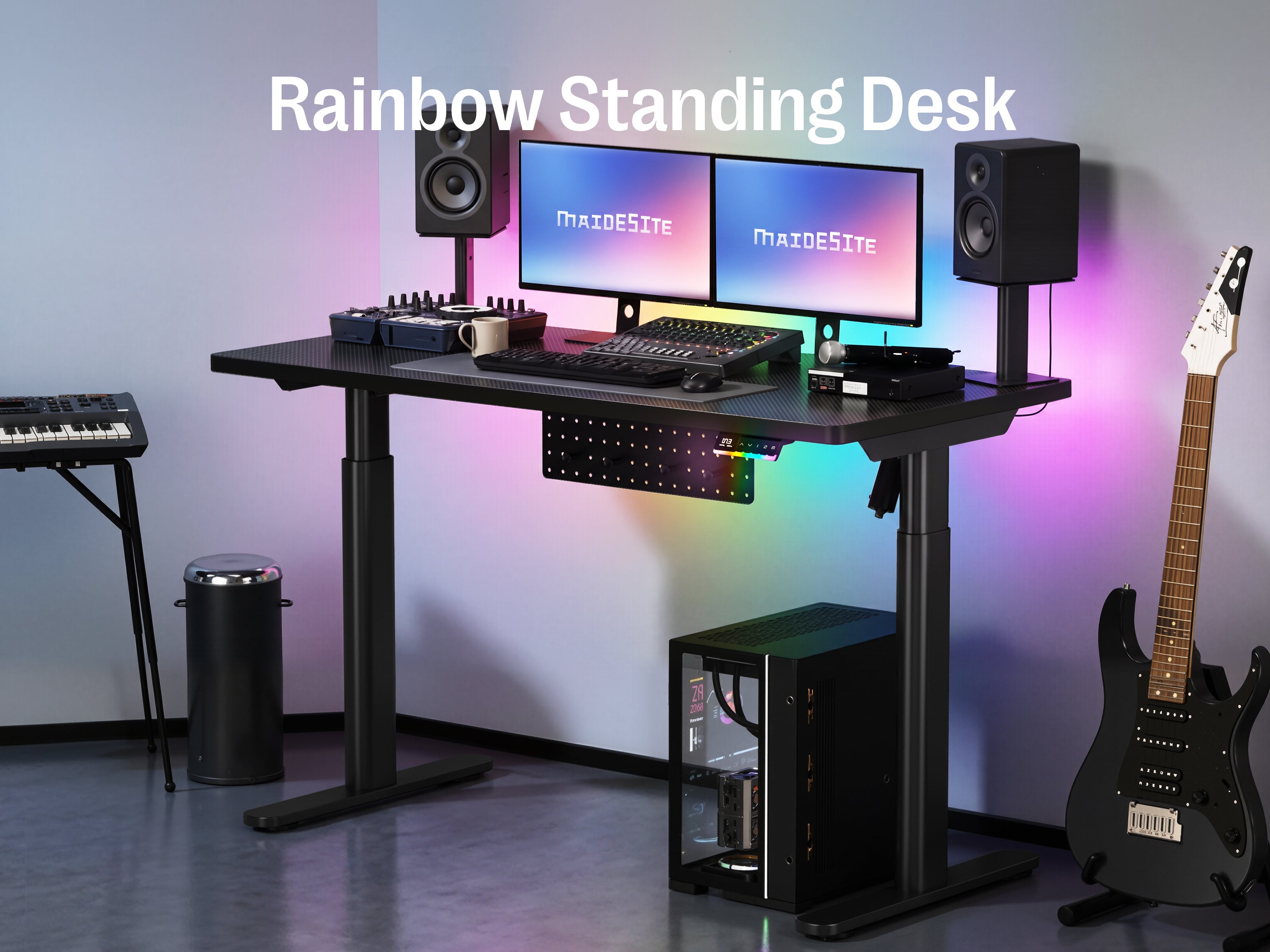 Maidesite Rainbow - Smart Standing Desk with RGB Light Strip