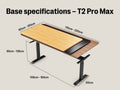 Maidesite T2 Pro Max - Electric Height-Adjustable Desk
