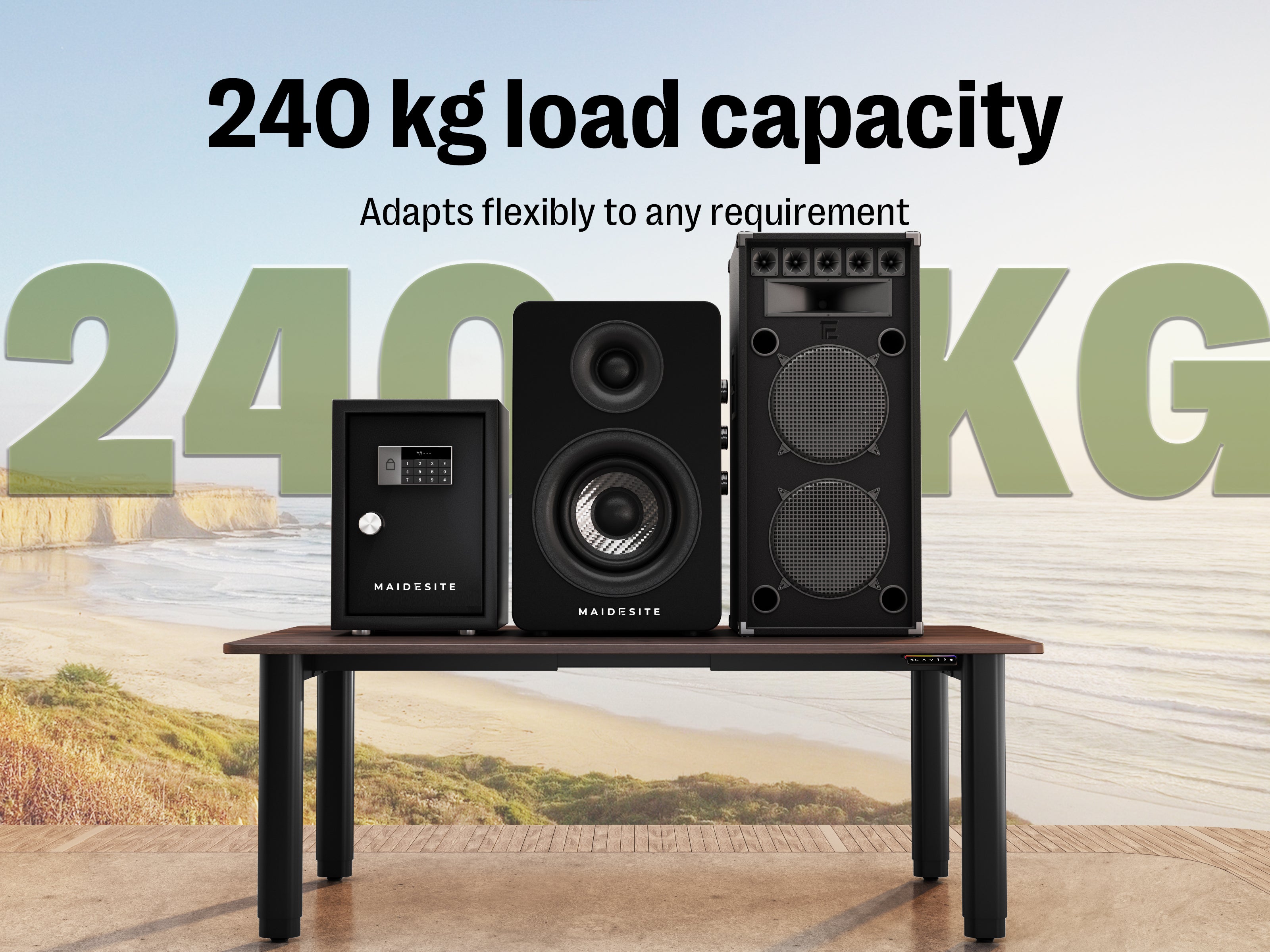 Maidesite T4 Pro Plus - 4 Leg Electric Stand Up Desk Frame