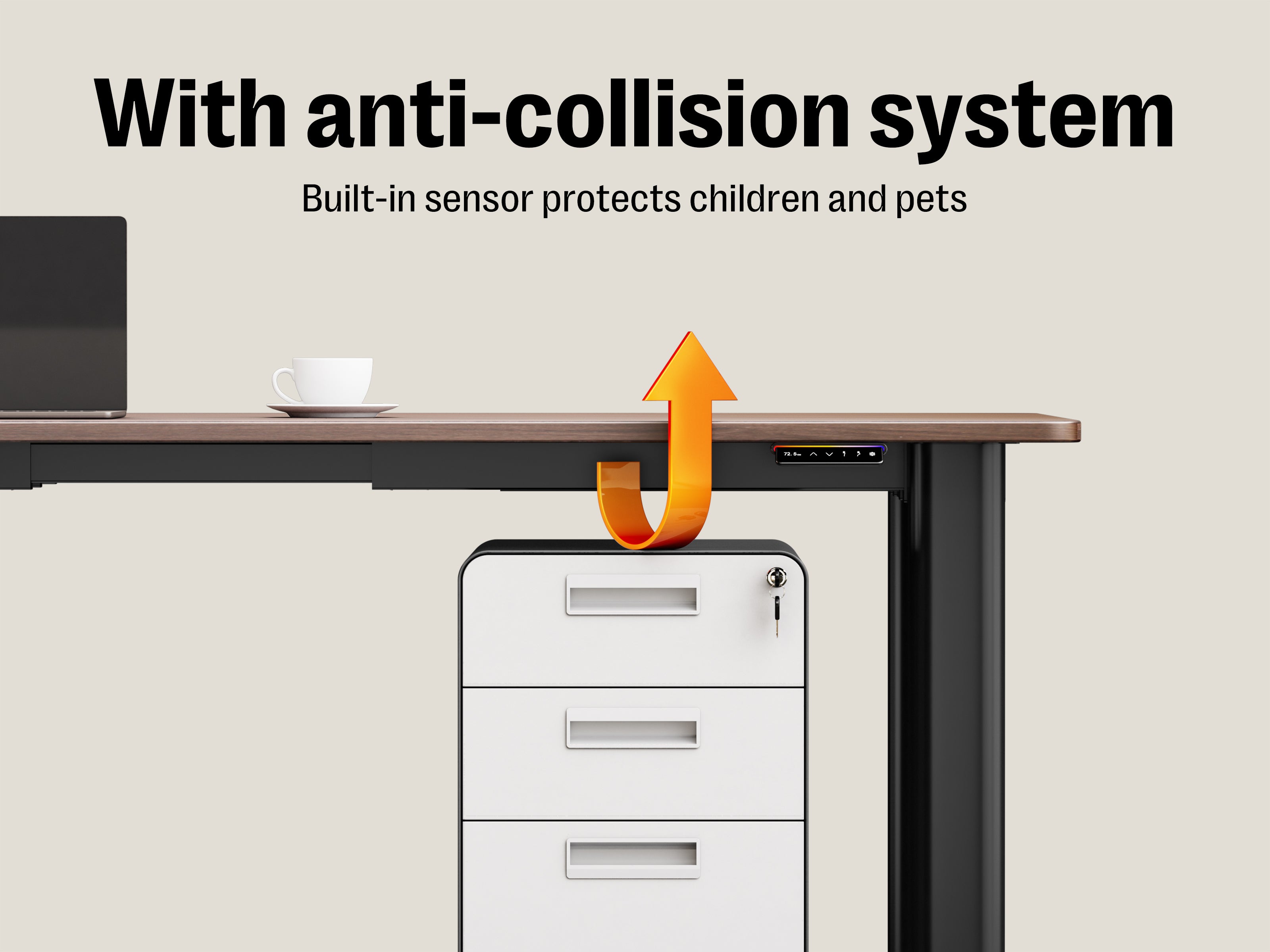 Maidesite T4 Pro Plus - 4 Leg Electric Stand Up Desk Frame