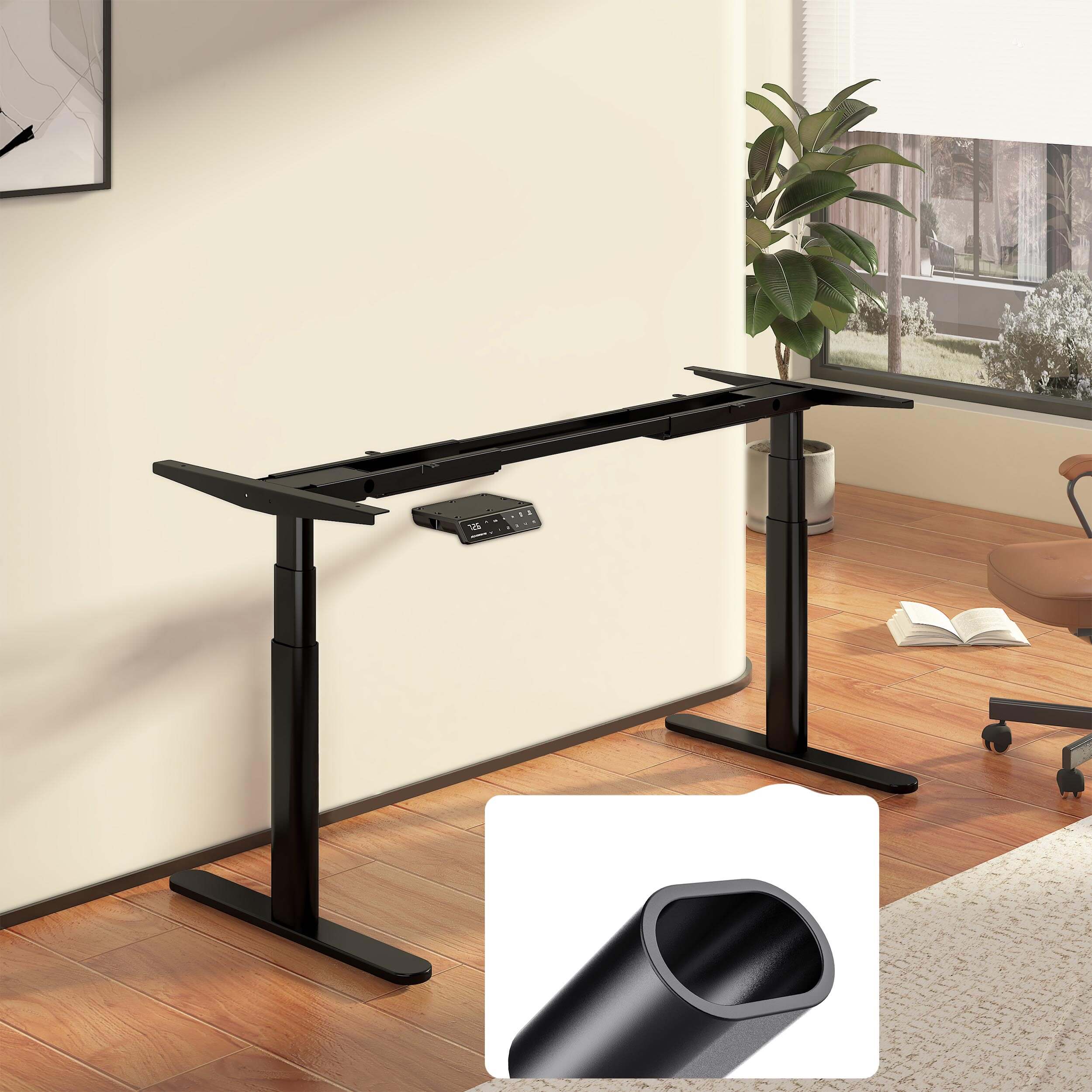 TH2 Pro Plus oval standing desk leg frame more stable solid