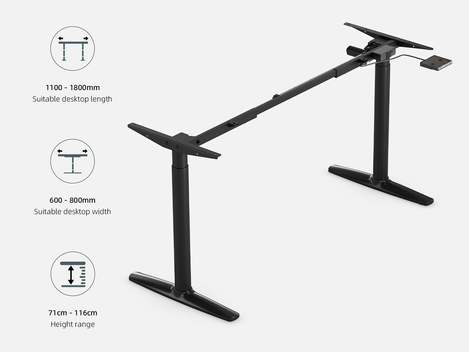 Maidesite TO1 Pro - Electric Stand Up Desk Frame