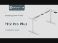 Maidesite TH2 Plus Art/EL2 Plus Art - Electric Standing Desk Height Adjustable Table Frame