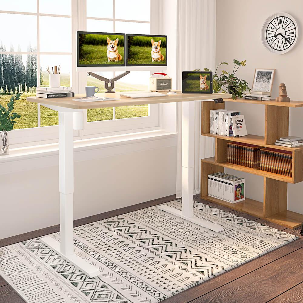 Maidesite T1 Basic - Electric Height-Adjustable Standing Desk Frame near the window