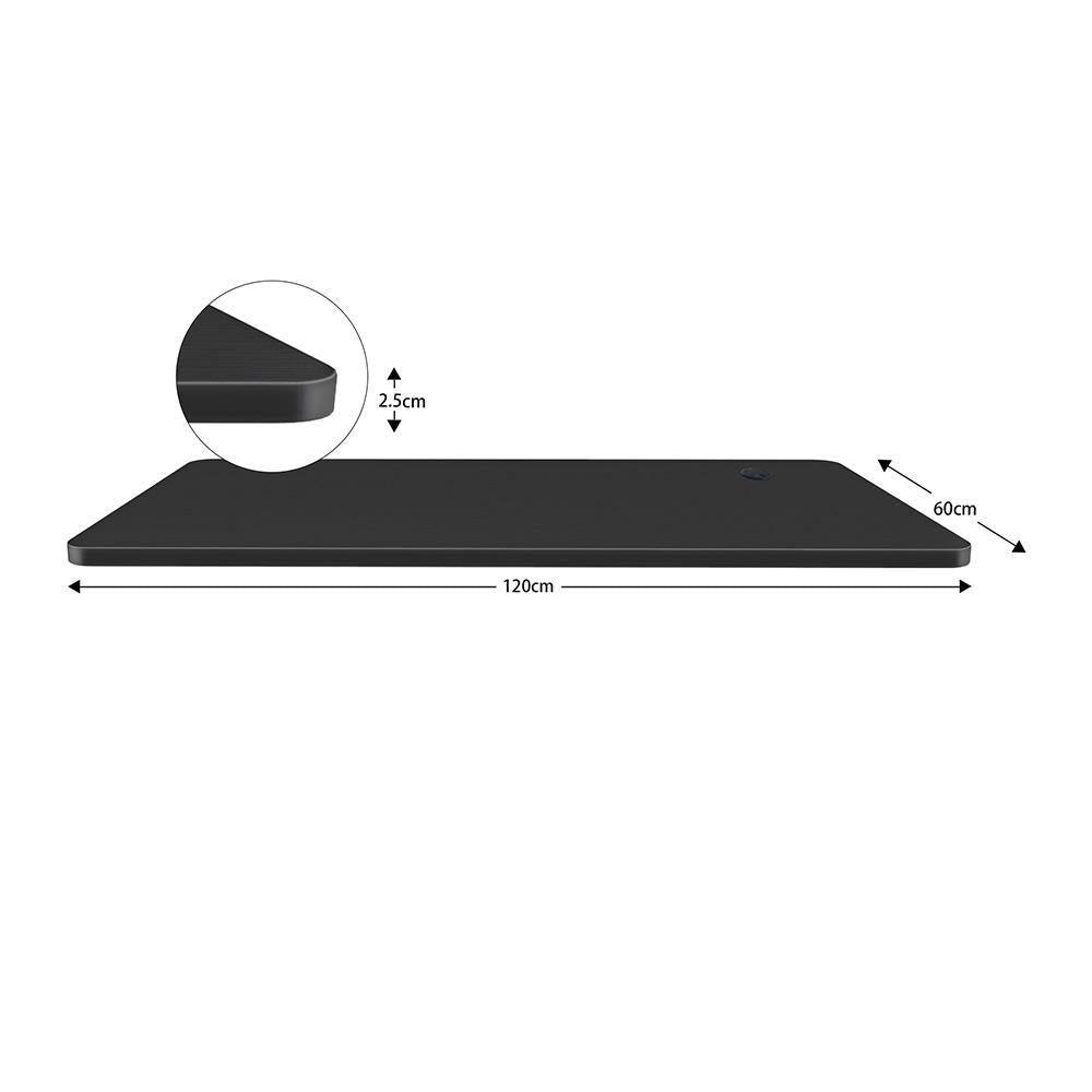 120x60cm whole piece MDF desktop black Maidesite computer table for DIY