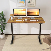 Maidesite T2 Pro Plus - Electric Height Adjustable Standing Desk Frame and vintage top for home office use